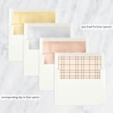 "Classic Plaid" - Retired Holiday Cards in Smoke by Julie Murray - Envelope Liners