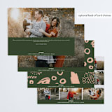 "Nouveau" - Retired Holiday Cards in Pine by Nazia Hyder - Back of Card