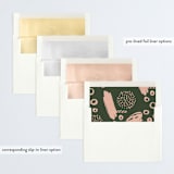 "Nouveau" - Retired Holiday Cards in Pine by Nazia Hyder - Envelope Liners