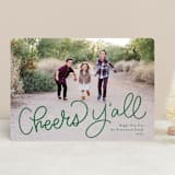 "Ho Ho Howdy" - Retired Holiday Cards in Emerald by Amy Payne - Front