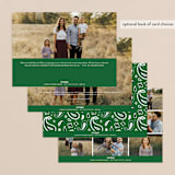 "Ho Ho Howdy" - Retired Holiday Cards in Emerald by Amy Payne - Back of Card