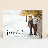 "Balance" - Retired Holiday Cards in Charcoal by Carly Reed Walker - Front