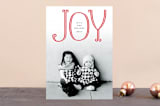 "Flourished Joy" - Retired Holiday Cards in Candy Cane by Michelle Poe - Front
