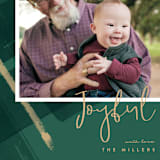 "Painted Holiday Plaid" - Retired Holiday Cards in Christmas Tree by Shannon Chen of Four Wet Feet Studio - Close-Up