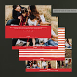"Unbridled Joy" - Retired Holiday Cards in Ruby by That Girl Press - Back of Card