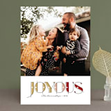 "Joy-o-Us" - Retired Holiday Cards in Holly by Karen Glenn - Front