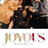 "Joy-o-Us" - Retired Holiday Cards in Holly by Karen Glenn - Close-Up