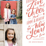 "Love and Cheer" - Retired Holiday Cards in Cherry by Julie Murray - Close-Up