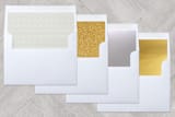 "Birch Frame" - Retired Holiday Cards in Red by Ellis - Envelope Liners