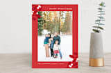 "Wrapped In Mistletoe" - Retired Holiday Cards in Deep Berry by Kerry Doyle - Front