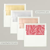 "Merry and Bright Hand-lettering" - Retired Holiday Cards in Strawberry by Nicole Barreto - Envelope Liners