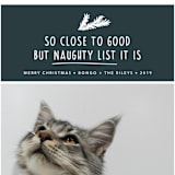"So Close" - Retired Holiday Cards in Coal by Paula Pecevich - Close-Up