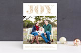 "Organic Joy" - Retired Holiday Cards in Toffee by Bonjour Paper - Front
