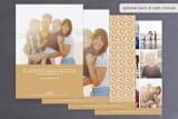"Organic Joy" - Retired Holiday Cards in Toffee by Bonjour Paper - Back of Card