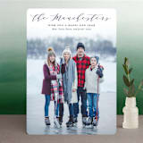 "Modern Name" - Retired Holiday Cards in Navy by Sarah Brown - Front