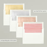 "Editorial Minimal" - Retired Holiday Cards in Cranberry by Julie Murray - Envelope Liners