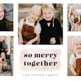 "So Merry Together" - Retired Holiday Cards in Blush by Hooray Creative - Close-Up