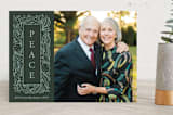 "Citrus Frame Outline" - Retired Holiday Cards in Olive Branch by Lorent and Leif - Front