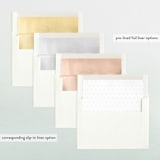 "Ampersand" - Retired Holiday Cards in Snow by Roxy Cervantes - Envelope Liners