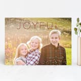 "Joyful" - Retired Holiday Cards in Cranberry by Kate Sorensen - Front