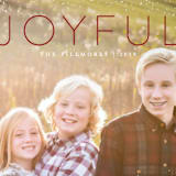 "Joyful" - Retired Holiday Cards in Cranberry by Kate Sorensen - Close-Up