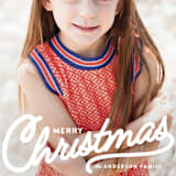 "Vintage Christmas Script" - Retired Holiday Cards in Snow by Melissa Egan of Pistols - Close-Up