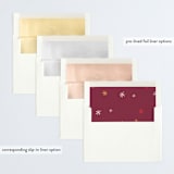 "Journaled" - Retired Holiday Cards in Burgundy by Paige Rothhaar - Envelope Liners
