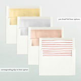"To Our Favorites" - Retired Holiday Cards in Ebony by Annie Clark - Envelope Liners