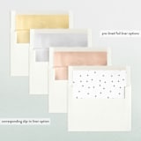"layered effect" - Retired Holiday Cards in Sugar Cookie by Design Lotus - Envelope Liners