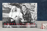 "Modern Gallery" - Retired Holiday Cards in Cherry by Sydney Newsom - Front