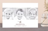 "Merry Three" - Retired Holiday Cards in Merlot by AK Graphics - Front
