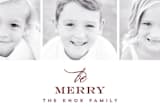 "Merry Three" - Retired Holiday Cards in Merlot by AK Graphics - Close-Up