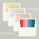 "Vibrant Frame" - Retired Holiday Cards in Marine by Lauren Chism - Envelope Liners