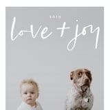 "love + joy" - Retired Holiday Cards in Snow by amanda lawrence - Close-Up