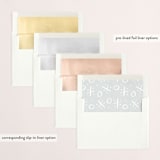 "love + joy" - Retired Holiday Cards in Snow by amanda lawrence - Envelope Liners