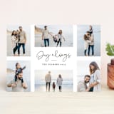 "Picturesque Joy" - Retired Holiday Cards in Snow by Lehan Veenker - Front