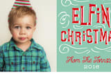 "Merry Elfin Christmas" - Retired Holiday Cards in Mint by Hannah Williams - Close-Up