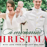 "Very Married" - Retired Holiday Cards in Persimmon by Michelle Poe - Close-Up