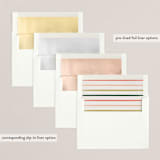"Colorful Edges" - Retired Holiday Cards in Spruce by Shari Margolin - Envelope Liners