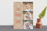 "Rich In Joy" - Retired Holiday Cards in Cinnamon by Laura Hankins - Front
