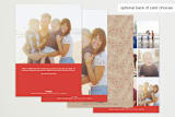 "Rich In Joy" - Retired Holiday Cards in Cinnamon by Laura Hankins - Back of Card