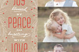 "Rich In Joy" - Retired Holiday Cards in Cinnamon by Laura Hankins - Close-Up
