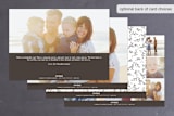 "Merry Everything + Happy Always" - Retired Holiday Cards in Charcoal by Wildfield Paper Co - Back of Card