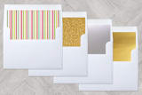 "Bright Wishes" - Retired Holiday Cards in Mint by Anelle Mostert - Envelope Liners