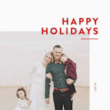 "Editorial Holiday" - Retired Holiday Cards in Wine by Wendy Chung - Close-Up