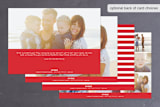 "Merry Grid" - Retired Holiday Cards in Crimson by Kimberly FitzSimons - Back of Card