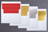 "Merry Grid" - Retired Holiday Cards in Crimson by Kimberly FitzSimons - Envelope Liners