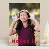 "Nailed It" - Retired Holiday Cards in Rudolph by Jackie Crawford - Front