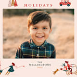 "Holiday Season" - Retired Holiday Cards in Pink by Vivian Yiwing - Close-Up