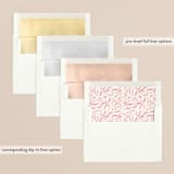 "Holiday Season" - Retired Holiday Cards in Pink by Vivian Yiwing - Envelope Liners